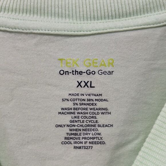 Tek Gear Vibrant Yellow/Green Athletic Shirt - Picture 2 of 3